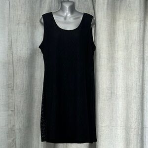 Dana Buchman Black Sleeveless Dress Size 16